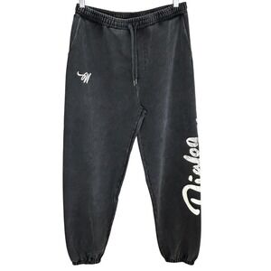 WML Wish Me Luck X Dialog Cafe Sweatpants Large Oversize Street Graphic Black